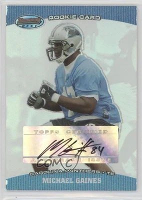 2004 Bowman's Best Michael Gaines #186 Rookie Auto RC - Image 1 of 2