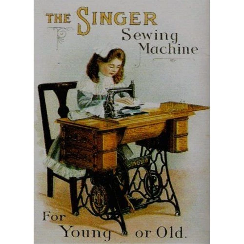 SINGER 15 x 1 FLAT SIDED 14 GAUGE DOMESTIC SEWING MACHINE NEEDLES ( 10 needles ) - Image 1 of 3