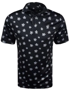 NEU Herren $ 60 Etonic Azalee Around Allover-Druck schwarz grau XXXL - Bild 1 von 4