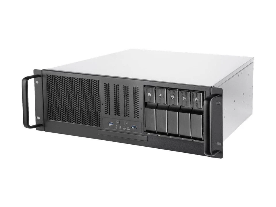 SilverStone RM41-H08 Silver SGCC 4U Rackmount Server Chassis - Image 1 of 2