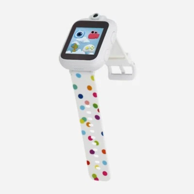 Kids Smartwatch Touchscreen Swivel Camera Gaming White Polka Dots iTech New - Image 1 of 4