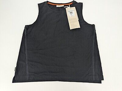 Icebreaker Women's Vest Top Merino Wool Blend Vest Shirt Black In Size Large • 59.99€
