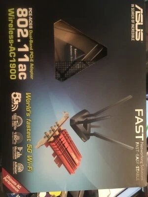 ASUS Dual-Band Wireless-AC1900 PCI-E Adapter (PCE-AC68) - Image 1 of 2