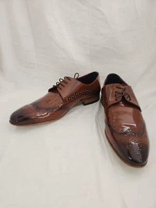 Deckard's Vero Cuoio Brown Wingtip Oxford Shoes - Size: 44 (US 11) - Picture 1 of 10