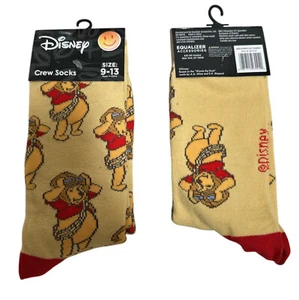 DISNEY Winnie The Pooh Socks - 2 PAIRS 🧦🧦 Size 6-12 - Fast Shipping! - Picture 1 of 1