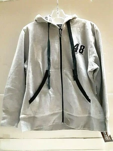 Jimmie Johnson #48 Nascar Ladies Small Grey Full Zip Hooded Sweat, Size Small - Picture 1 of 4