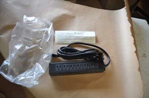 National Lighting 6 Outlet Power Strip 15A  TVS6003S-R SWITCH ON  OFF 10 FT CORD - Picture 1 of 4