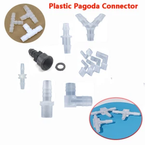 Plastic Hose Inline Couplings Pagoda Joint Thread Pagoda Connector T / Y - Shape - Picture 1 of 79