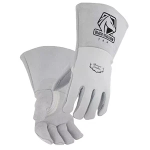 LEATHER WELDING GLOVES Black Stallion 750L Large PREMIUM ELK SKIN - Picture 1 of 11