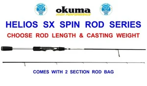 OKUMA HELIOS SX SPIN ROD CCS SERIES SEA GAME COARSE FISHING LURE SPINNING LRF UL - Picture 1 of 10