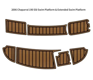 2006 Chaparral 190 SSI Swim Platform Mat Boat EVA Foam Faux Teak Deck Floor Pad - Picture 1 of 23