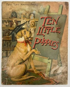 "Ten Little Puppies" - Raphael Tuck - Bild 1 von 6