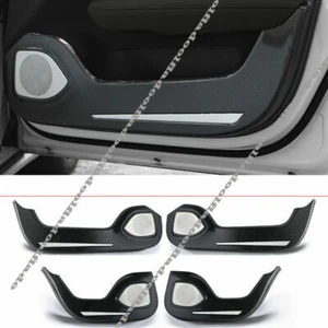 For Volvo S60 2019-2021 Carbon Fiber Inner Door Anti-Kick Protection Cover Trim - Picture 1 of 8