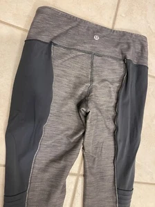LULULEMON EINZIGARTIGE SANDUHR SCHMALES EINSATZ-DESIGN BEQUEME KNIEFALTEN YOGA LEGGING HOSE - Bild 1 von 8