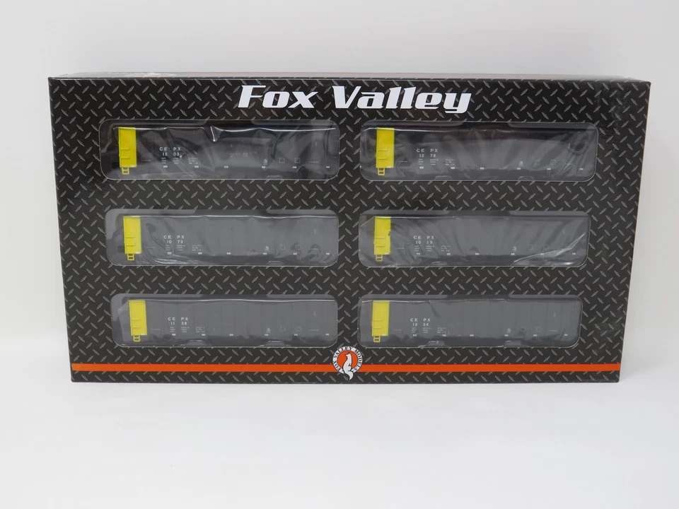 Fox Valley N 83506 Cajon Electric Utility CEPX CoalGon Coal Gondola Hopper Set - Image 1 of 1