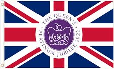 Reine Elizabeth II Platinum Jubilé 2022 5'x3' Polyester Flag