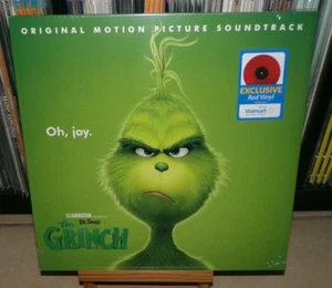 THE GRINCH RED LP SOUNDTRACK YOU'RE A MEAN ONE THE CHRISTMAS SONG RUN RUDOLPH - Picture 1 of 7