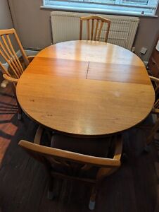Vintage Teak Extending dining table and 4 chairs