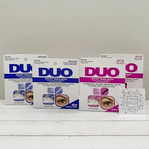 DUO Quick-Set Striplash Adhesive Dark and Clear 4-Pack - Sealed - Picture 1 of 4