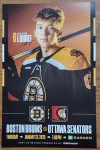 Boston Bruins Mason Lohrei 2024~2025 Poster - Picture 1 of 2