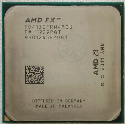 AMD FX-4130 socket AM3+ CPU processor 3.8GHz FD4130FRW4MGU quad-core - Image 1 of 3