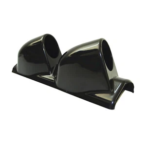 2 Hole Pod Pillar Double Gauge Meter Panel Mount Holder Black 60mm Left Hand - Imagen 1 de 6