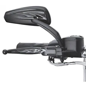 NEW Black Tribal Mirror Harley FXSTSB FXS FXSB FLSTSB FXDWG2 FLHTCSE VRSCSE - Imagen 1 de 6