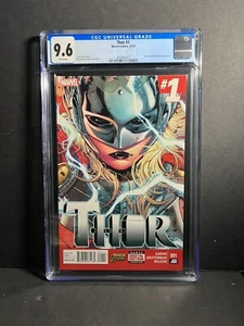 Thor #1 CGC 9.6 NM+ 1st Appearance of Jane Foster as Thor White Pages - Picture 1 of 5