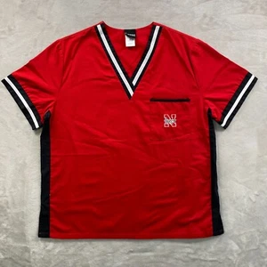 Scrub Dudz Nebraska Cornhuskers Scrubs Women's Size Medium Logo Pocket Red - Picture 1 of 8