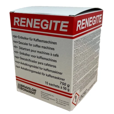 Bravilor Bonamat Renegite Descaler Powder 750g Box - 15 x 50g Sachets - Image 1 of 3