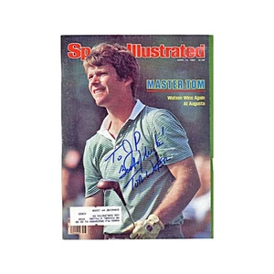 Tom Watson Autografiado Firmado Personalizado Abril 1981 Sports Illustrated Certificado de Autenticidad JSA - Imagen 1 de 3