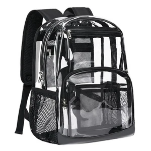 Clear Backpack Heavy Duty - Large Transparent Bookbag for Adults, See Through... - Picture 1 of 7