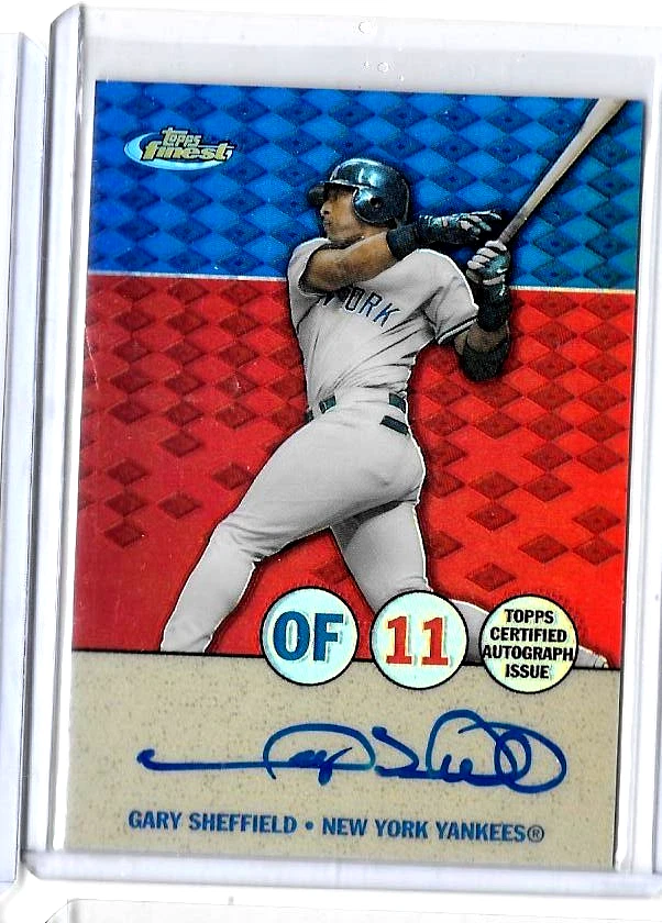 GARY SHEFFIELD 2005 TOPPS FINEST CERTIFIED AUTOGRAPH ISSUE ~ YANKEES - Image 1 of 1