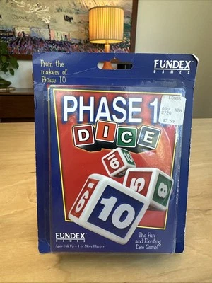 Phase 10 Dice Game By Fundex Games 1998 New Old Stock Sealed Original Sticker - Image 1 of 4