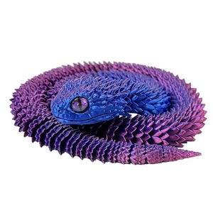 3D Viper Multi-Joint Movable 3D Snake Flexible Articulated Figure Model8492 - Picture 1 of 55