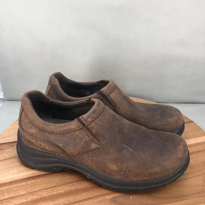 Zapatos mocasines sin cordones de cuero marrón Dansko Wynn para hombre talla 44/11 Foto 1 de 4