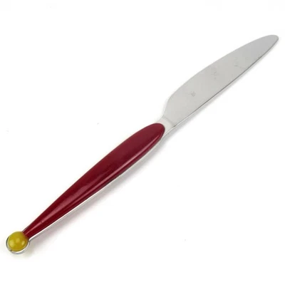 WMF Messer Serie Fantasia Rot/Geld Matteo Thun Design ca. 20 cm Memphis Ära - Bild 1 von 4
