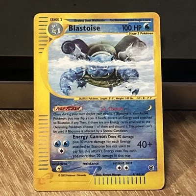 Blastoise 004/165 Expedition Base Set Reverse Holo HP-DMG Pokemon - Image 1 of 4