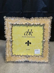 CBK Ltd Metall Emaille Strass Bild Fotorahmen 5"x 5" - Bild 1 von 5