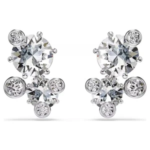 Orecchini a perno Swarovski Zirconi Costella, taglio tondo, bianco, rodio 5732253 - Foto 1 di 5