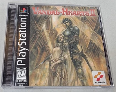 ¡EXCELENTE ESTADO! Vandal Hearts II (Sony Playstation 1) COMPLETO + ¡Tarjeta Reg! PROBADO Foto 1 de 4