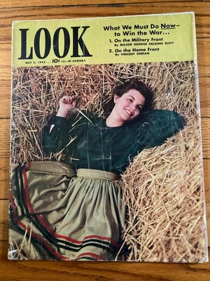 Look Magazine 5 мая 1942 05/05/42 Вторая мировая война цирковой бейсбол Ringling Brothers - Изображение 1 из 4