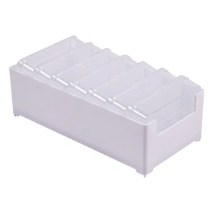 Cable Storage Box with Lid Cable Cord Organizers with 7 Removeable Compartments - Picture 1 of 8