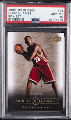 2003 UD LEBRON JAMES BOX SET #14 LEBRON JAMES PSA 10 - Image 1 of 2