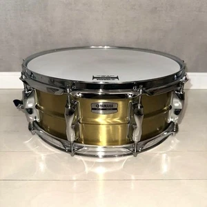 Yamaha Recording Custom 14x5,5 Brass Snare Drum Remo Head Vintage gebraucht - Bild 1 von 17