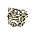 HERMES Chaine d'Ancre Enchainee GM  Ring SV925 Silver
