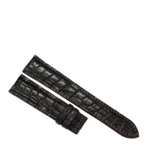 Handmade Dark Brown Crocodile Skin Leather Watch Strap Band 18mm/26mm - Picture 1 of 2