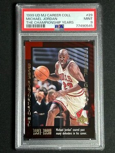 1999 Upper Deck MJ Career Collection Championship Michael Jordan #29 PSA 9 MINT