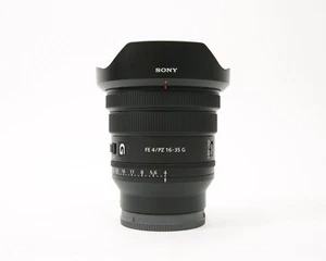 Sony FE PZ 16-35mm f/4 G Wide-Angle Zoom Lens (SELP1635G) with Both Caps & Hood - Picture 1 of 7