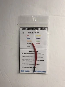 Model Car Distributor Red 7 Wires 1/24 1/25 V6 6 Cylinder - Picture 1 of 1